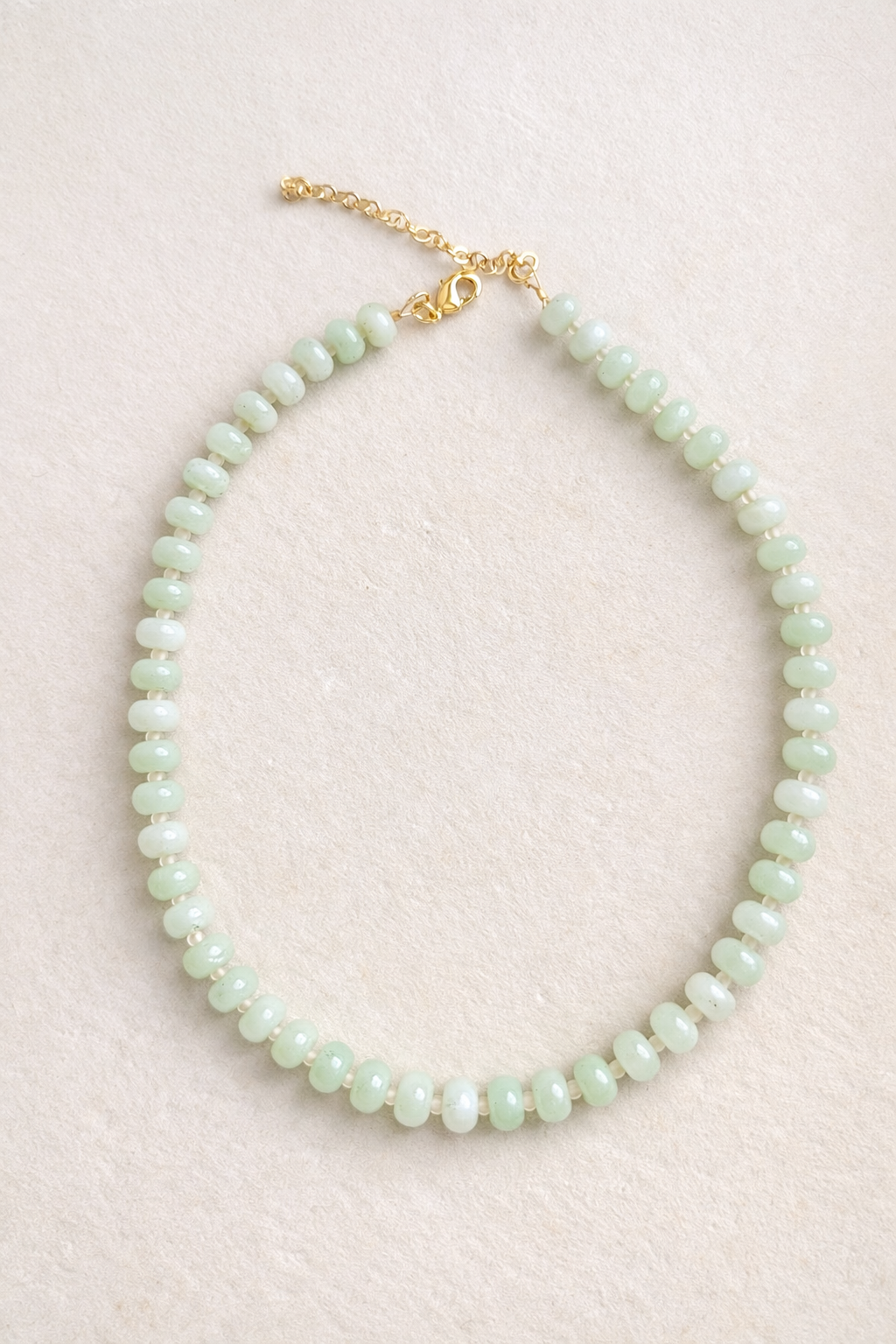 Light Mint Beaded Necklace