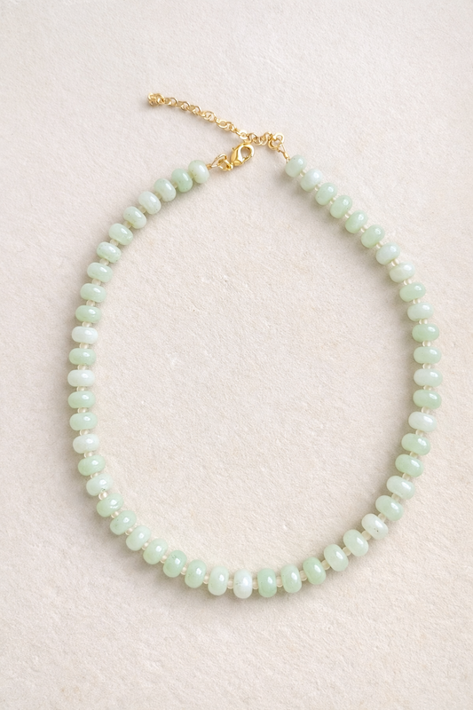 Light Mint Beaded Necklace