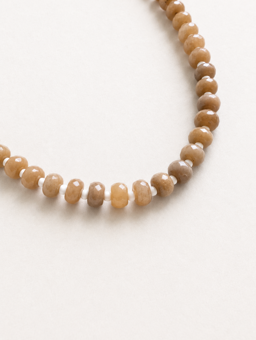 Latte Beaded Necklace
