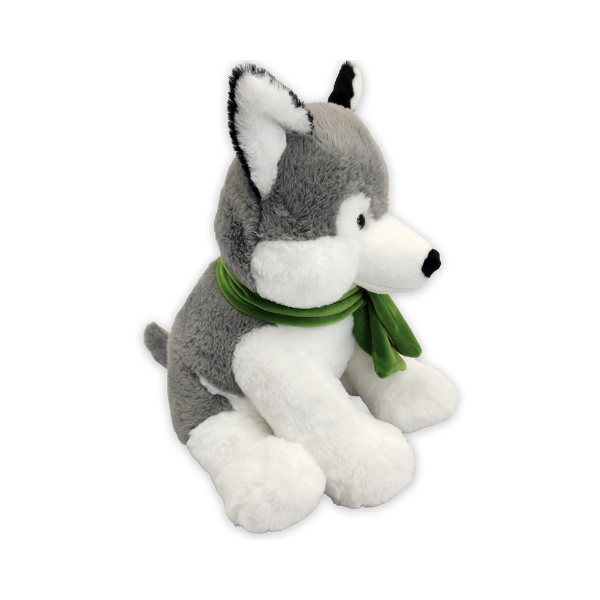 14"H XL Winter Cozies Huger Husky Plushie