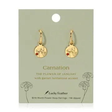 Birth Month Flower Earrings