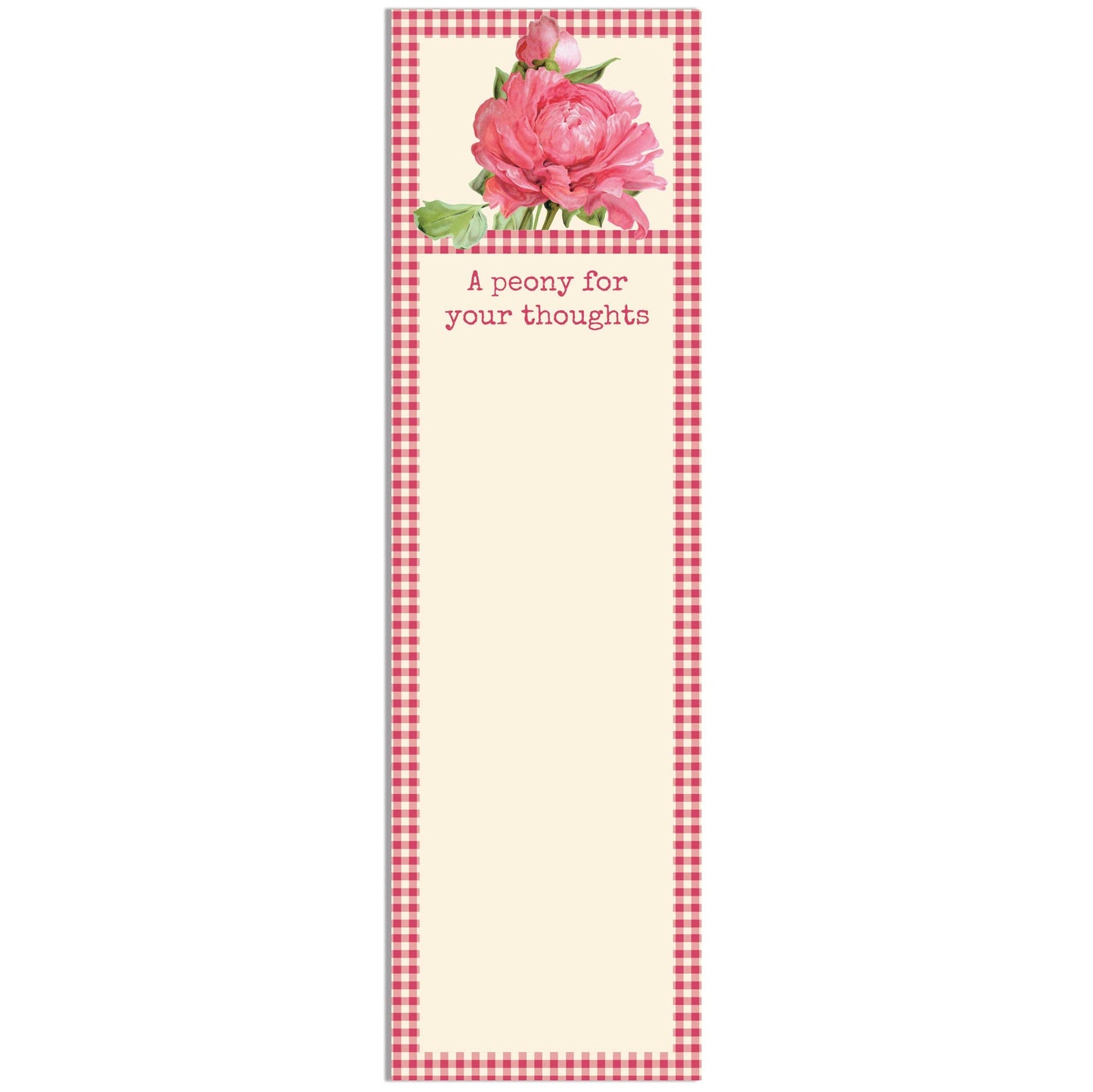 A Peony For Your Thoughts List Pad