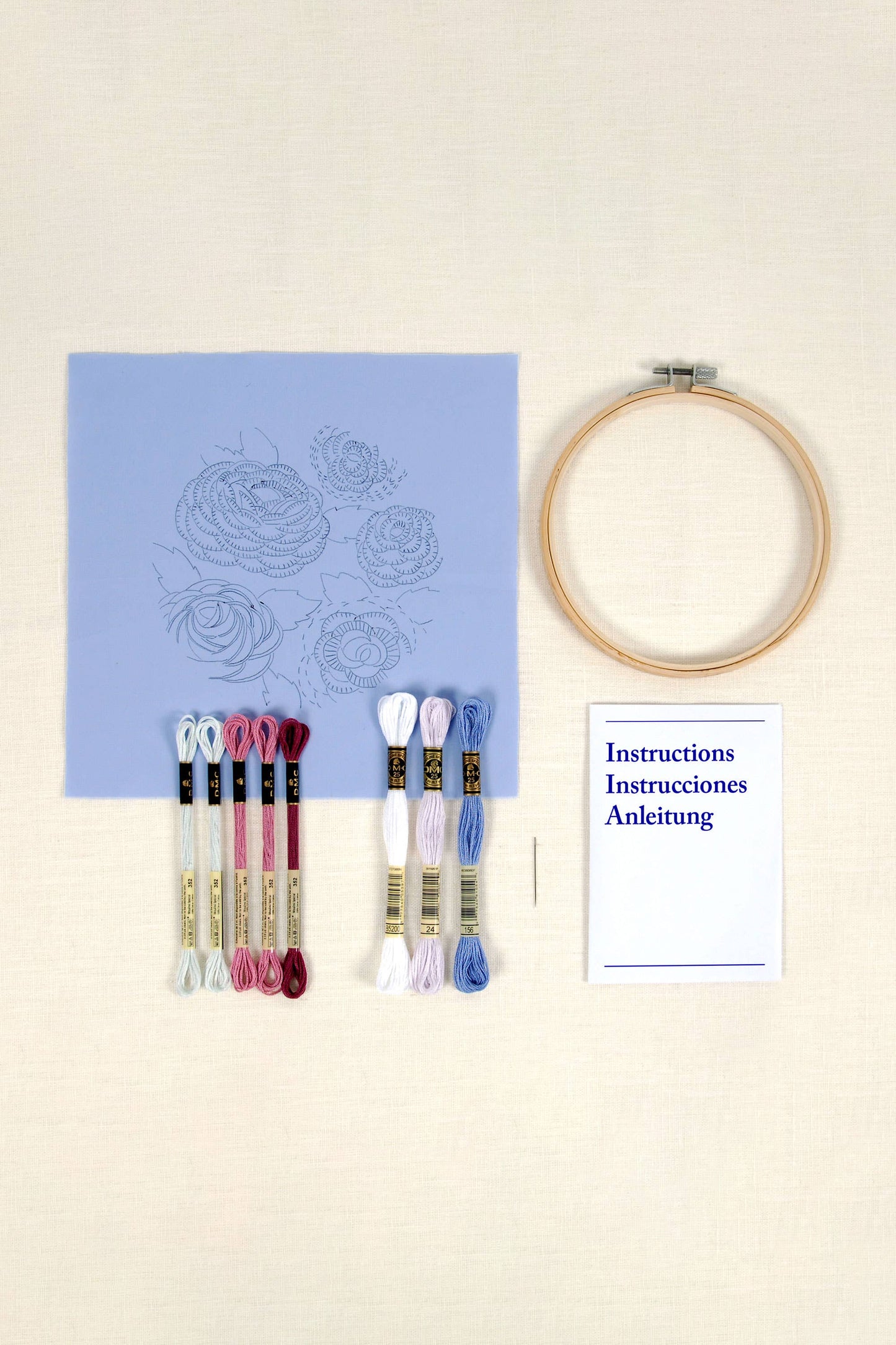 DMC Designer Embroidery Kit - Ranunculus