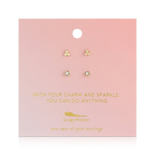 Earring Set - Trio + Sparkle - CHARM