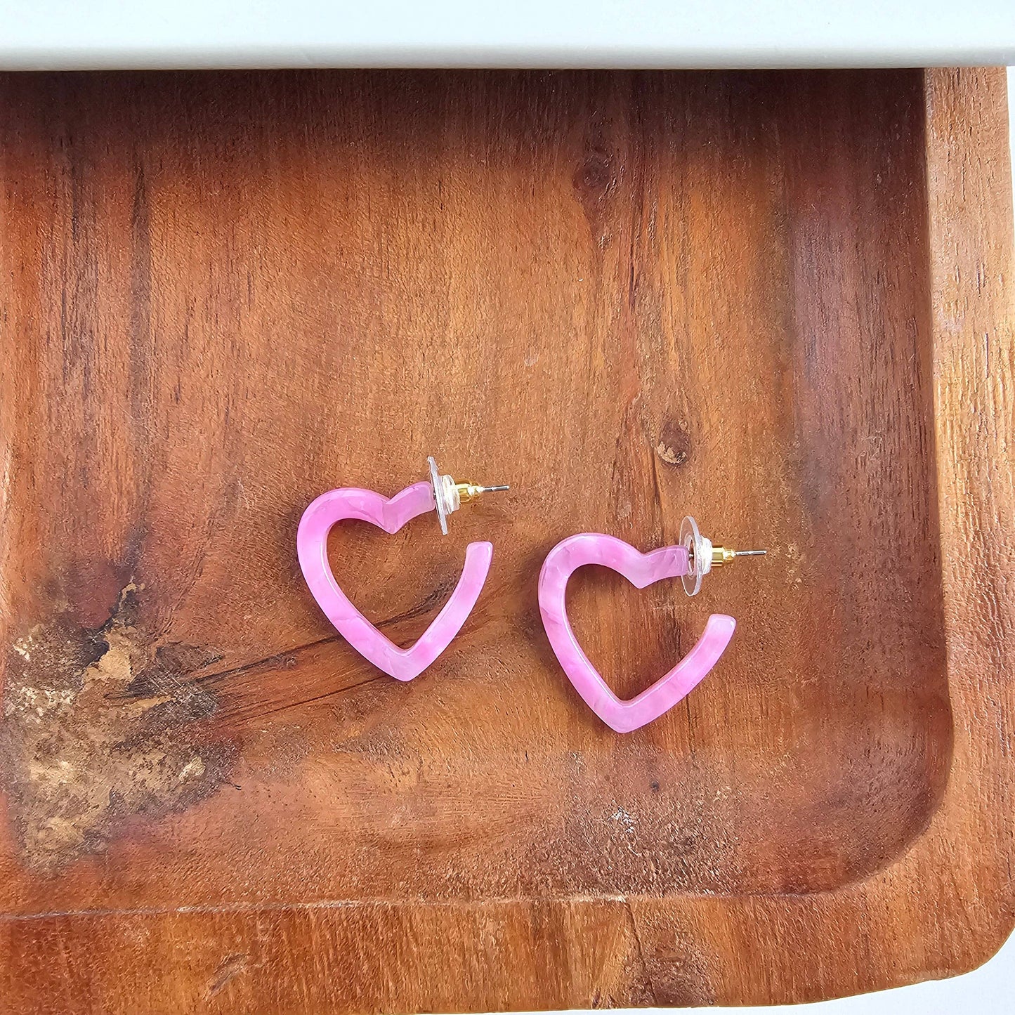 Mini Heart Hoops - Bubblegum Bliss // Valentine's Day