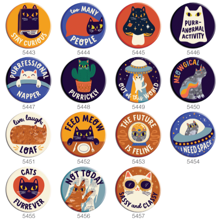 Feline Flair 1.25" Button