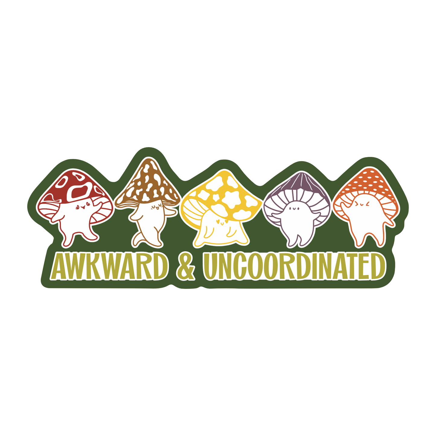 Funny Mushroom High Quality Vinyl Sticker