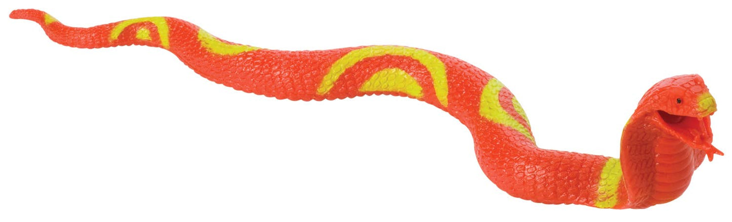 16.5" Squishy Snakes, Stretch to 4 Feet, Assorted Styles