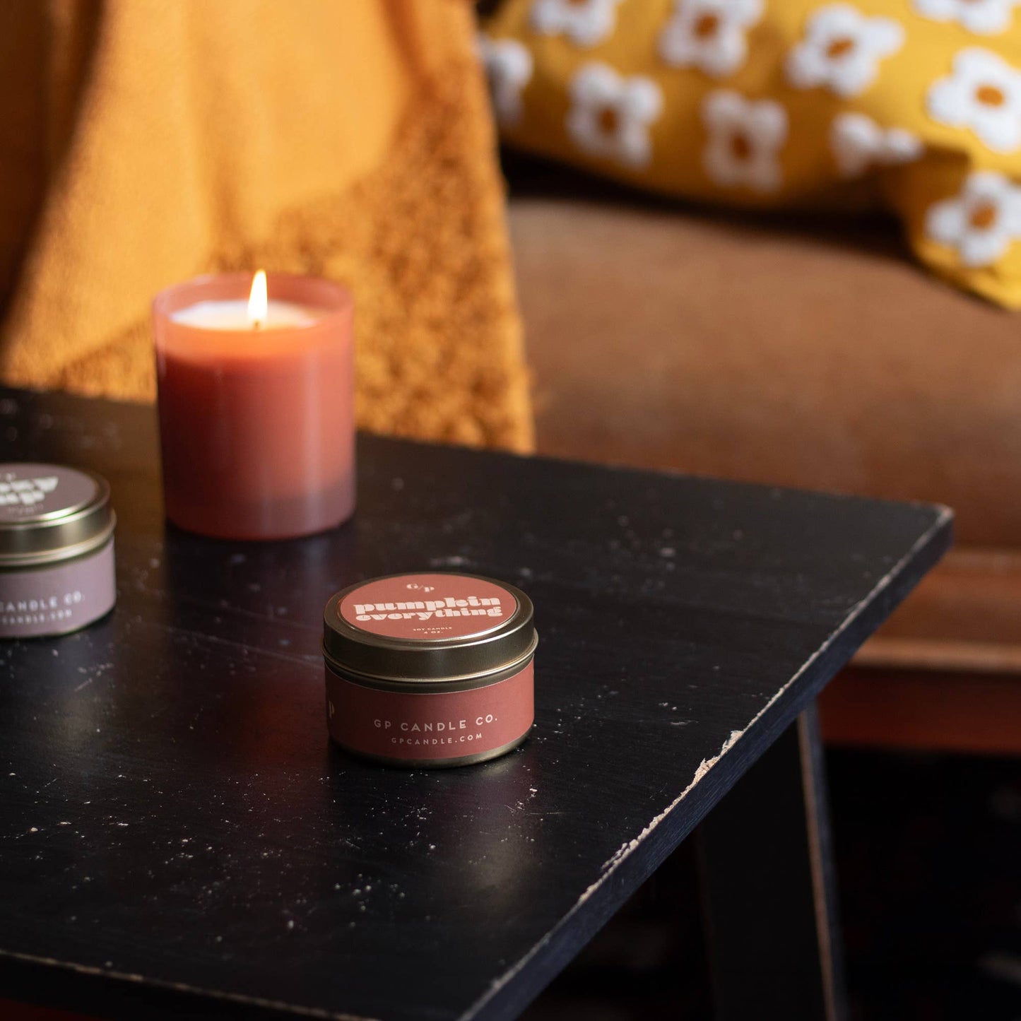 Pumpkin Everything Just Because 4 oz. Candle Tin