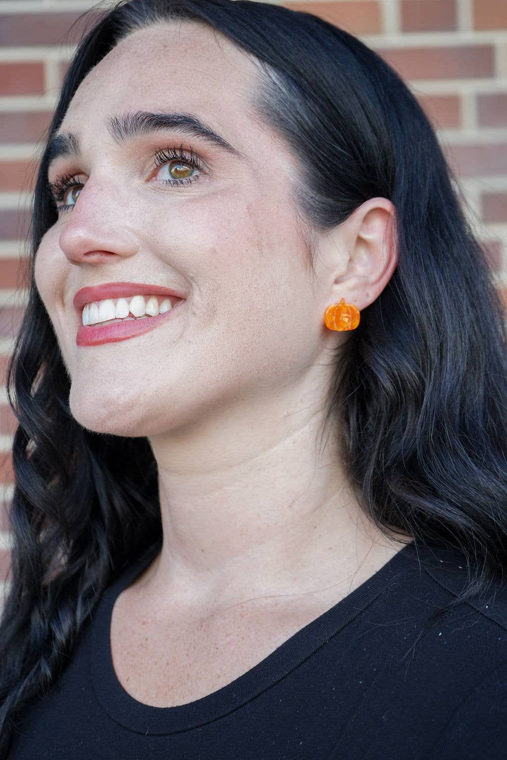 Pumpkin Patch Studs - Orange // Jewelry, Earrings, Fall, Halloween