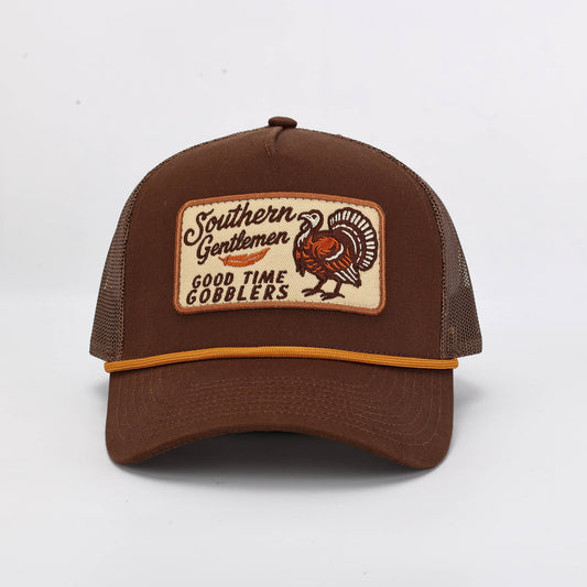 Southern Gentlemen Good Time Gobblers Trucker Hat Chocolate