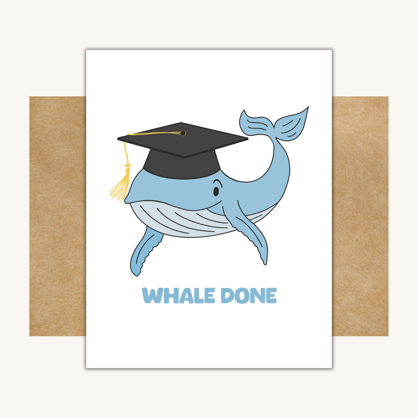Whale Done Graduation Card -- Funny Graduation Card