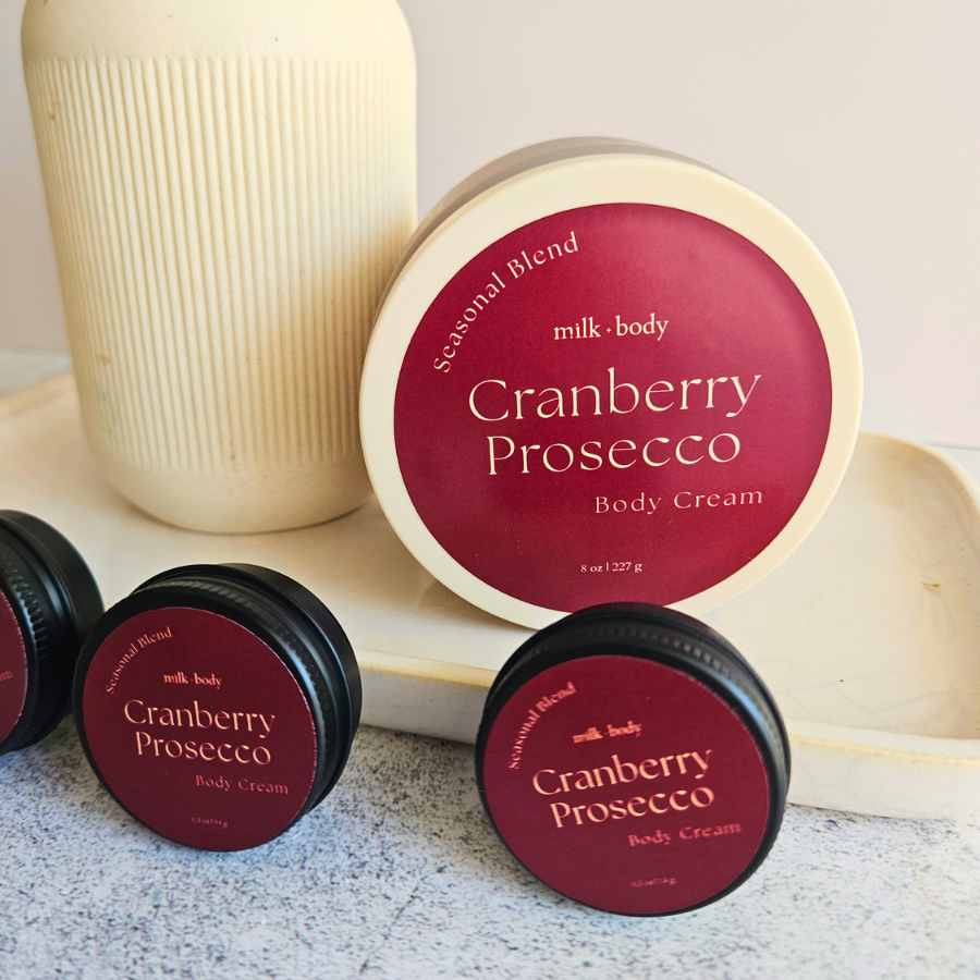 Cranberry Prosecco Mini Goat Milk + Tallow Body Cream