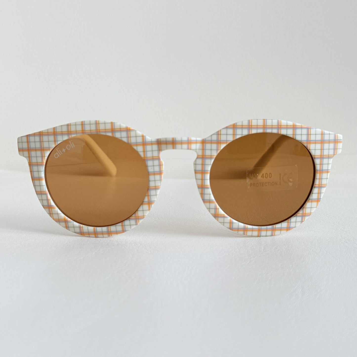 Kids Sunglasses Round (Plaid)