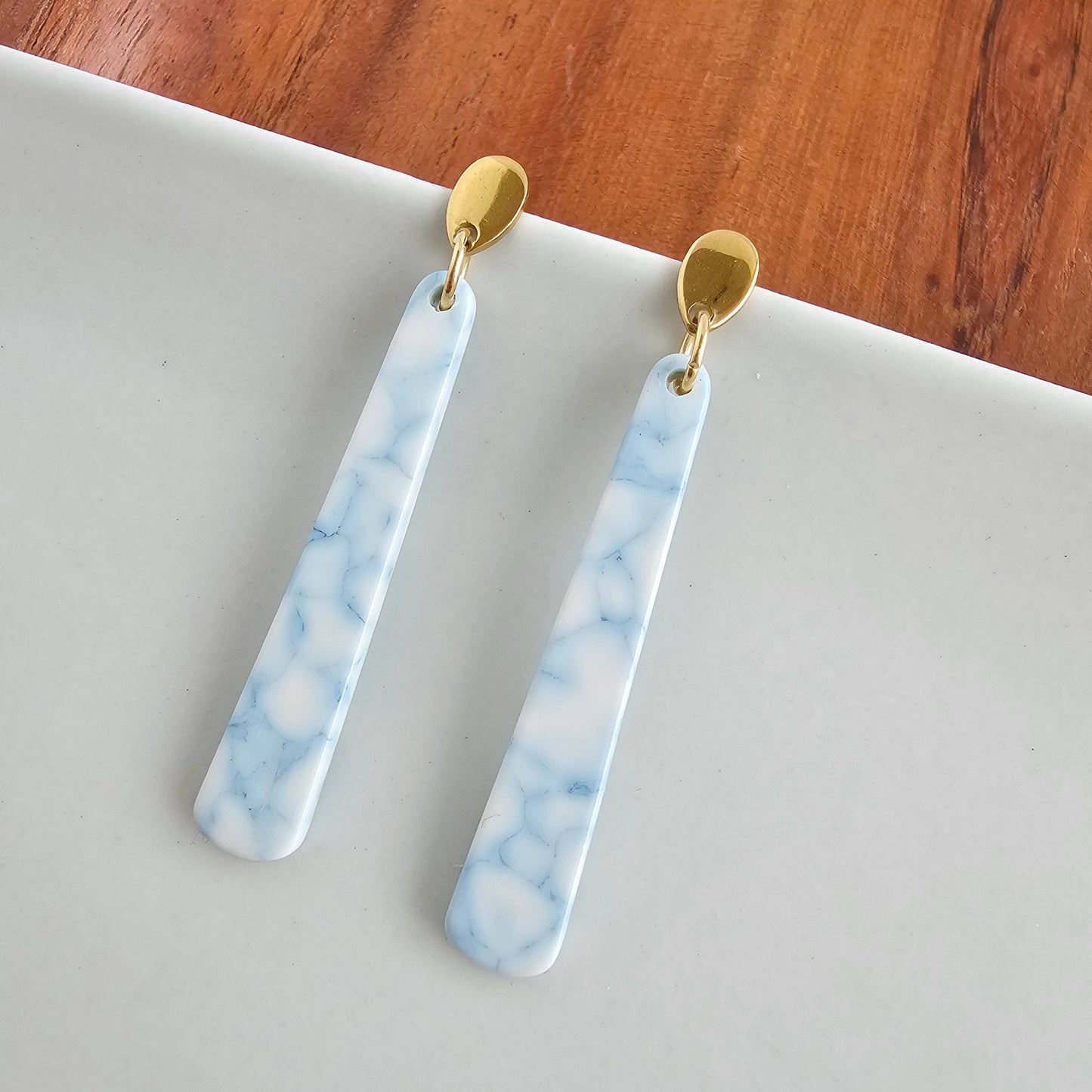 Blair Earrings - Saltwater Blue // Resort Summer Jewelry
