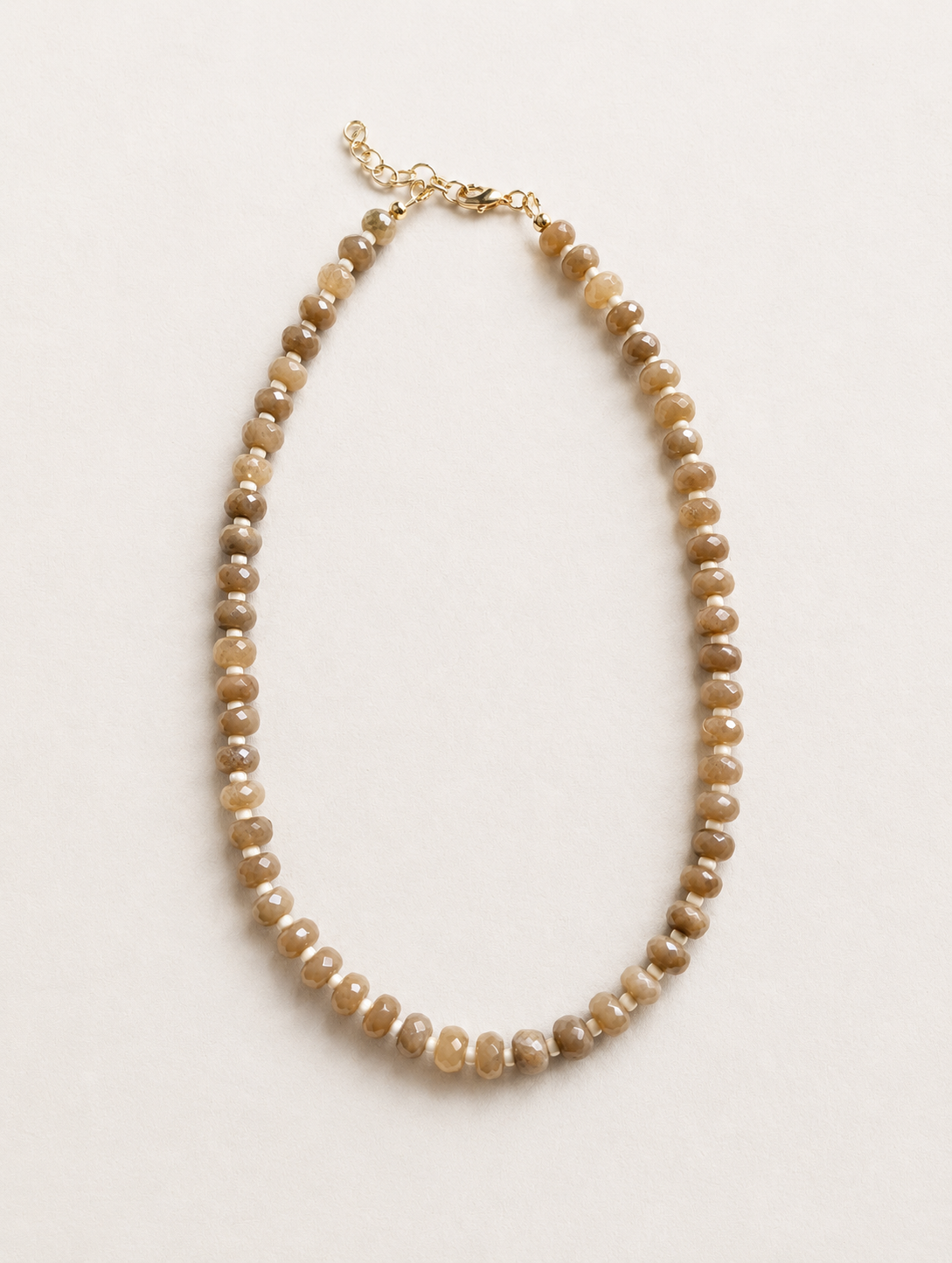 Latte Beaded Necklace
