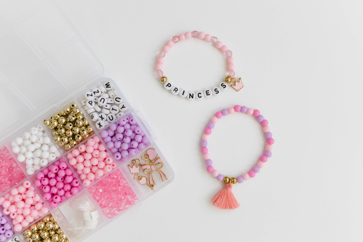 Princess Party DIY Stretchy Bracelet Craft Kit