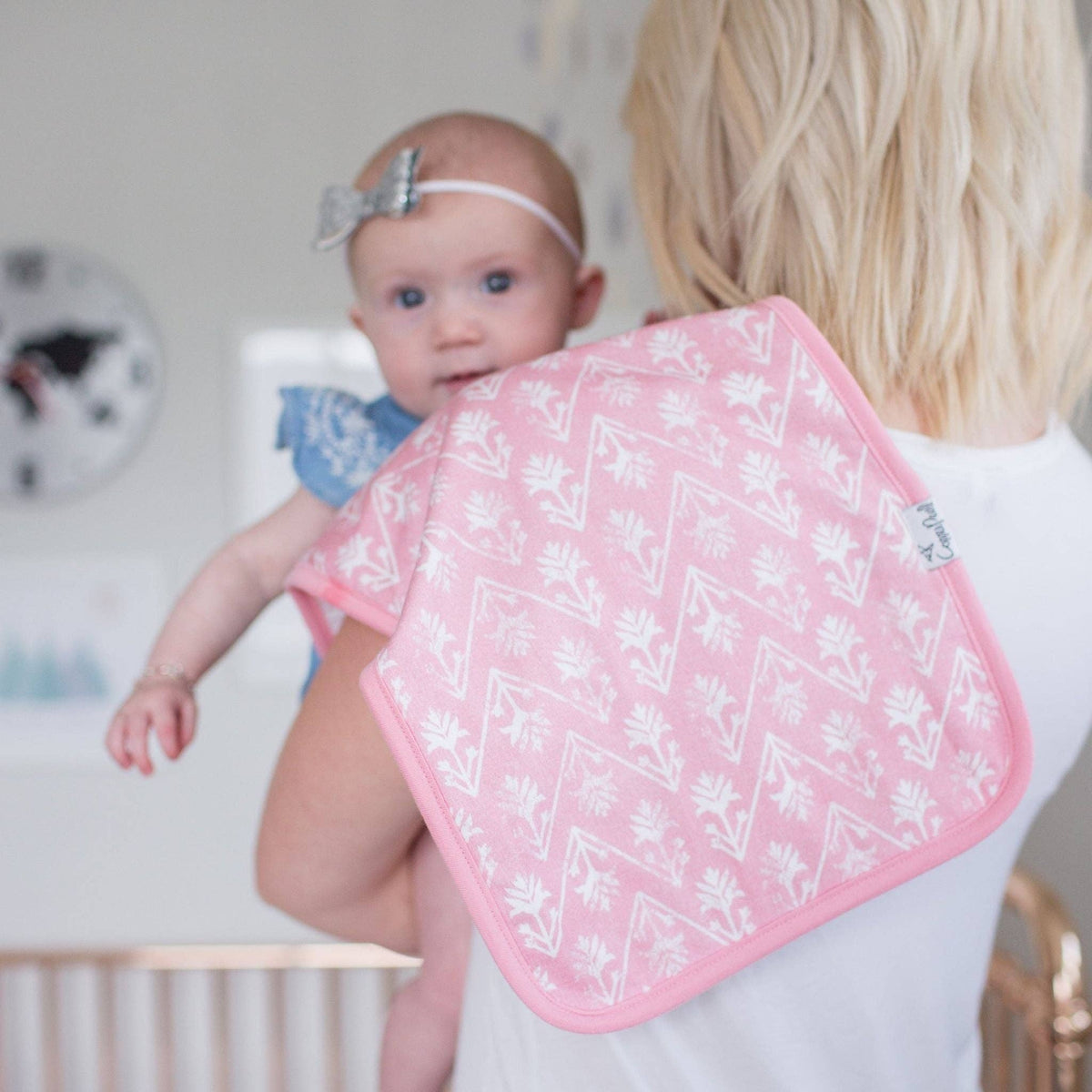 3 Pack Premium Burp Cloths - Claire