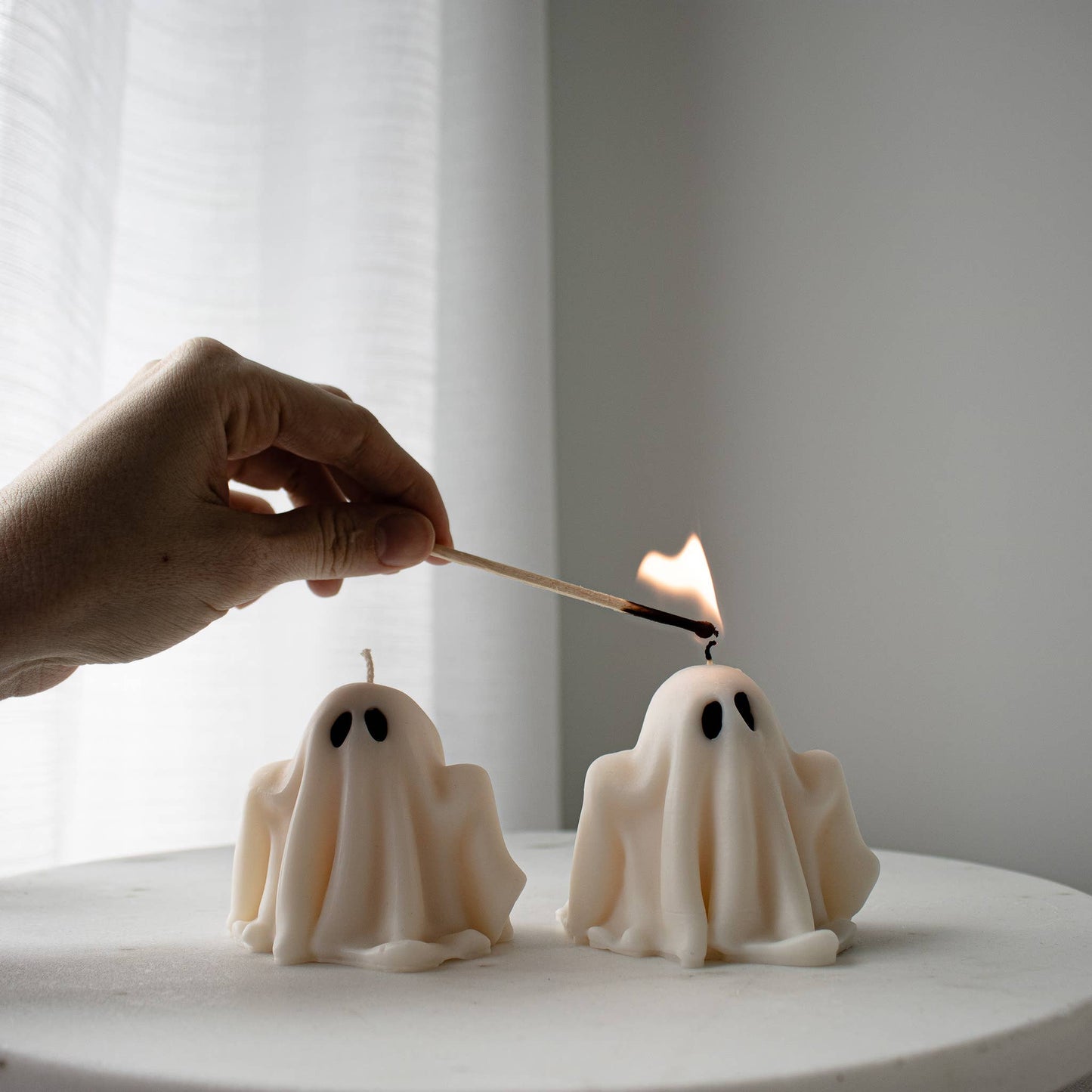 Ghost Candles, Halloween Spooky Candle, Autumn Decor