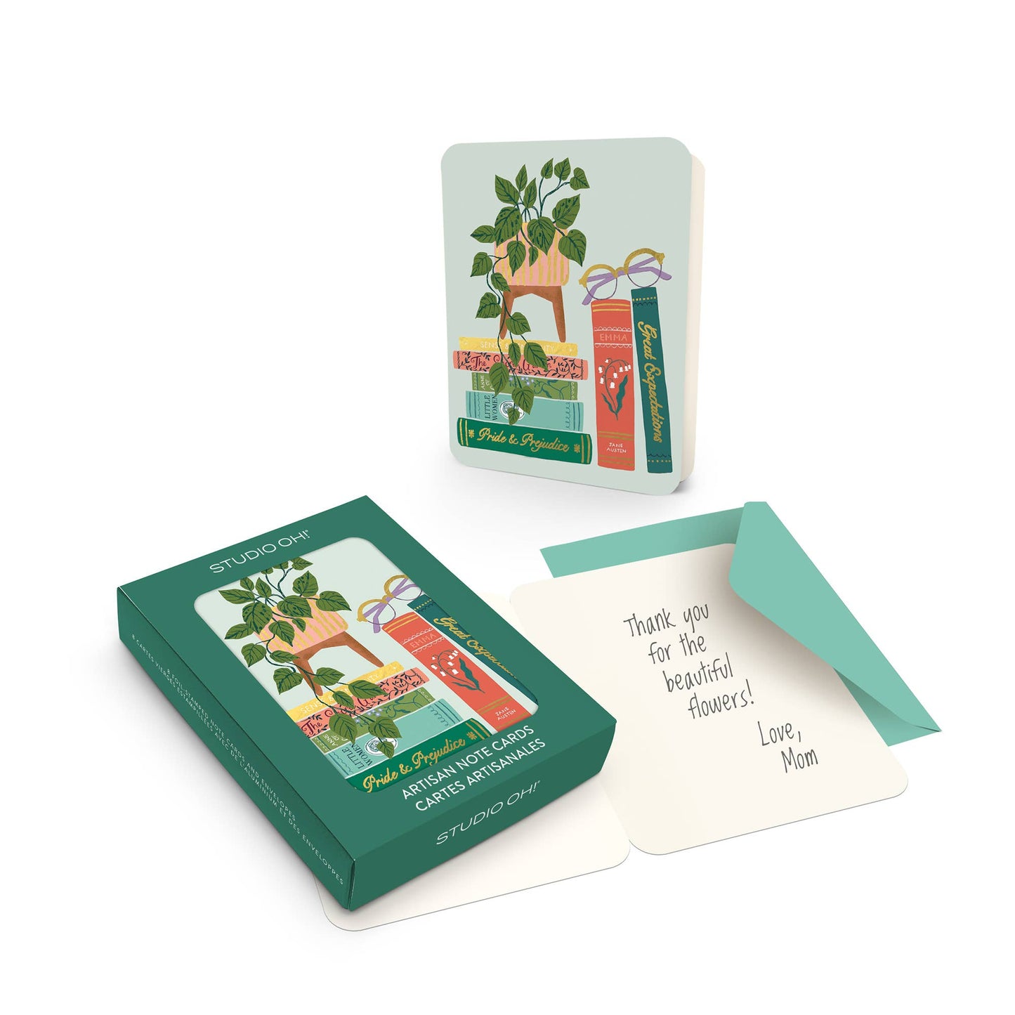 Cozy Reads Artisan Note Card Set