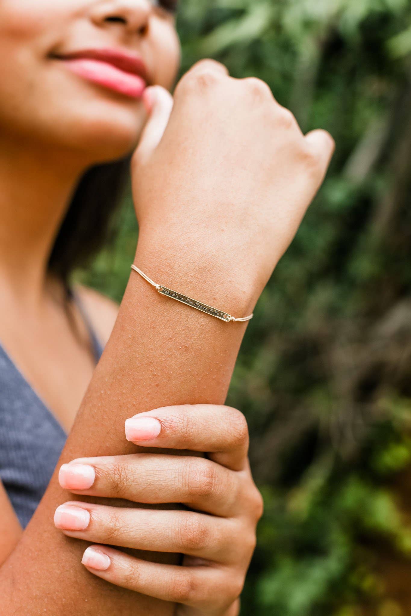 Morse Code Bar Bracelet - BRILLIANT
