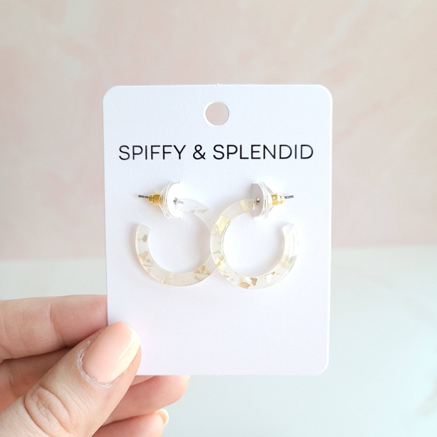 Cam Mini Hoops - Gold Flake // Jewelry, Earrings, Holiday