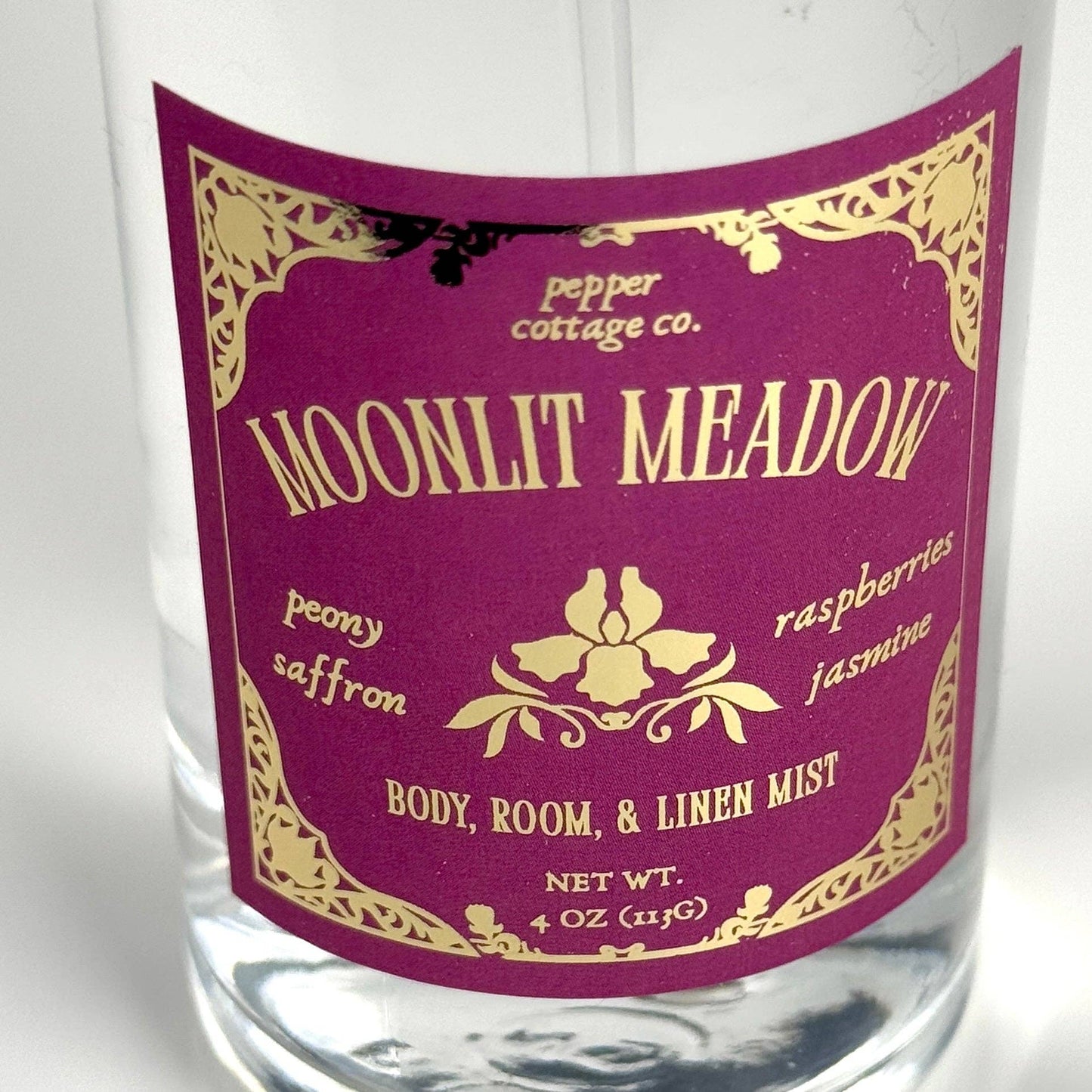 Moonlit Meadow 4 oz Body & Home Mist | Peony, Saffron, Raspberries, Jasmine | Daydream Collection Spring Body Mist