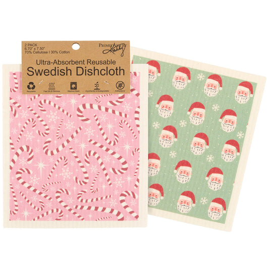 Candy Canes Swedish Cloth Set