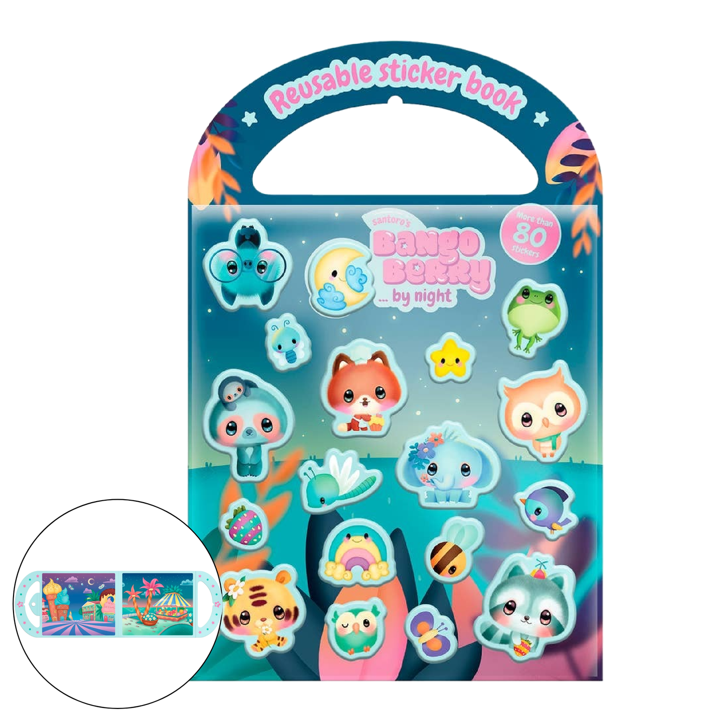 Bangoberry Stick & Play Book - By Night