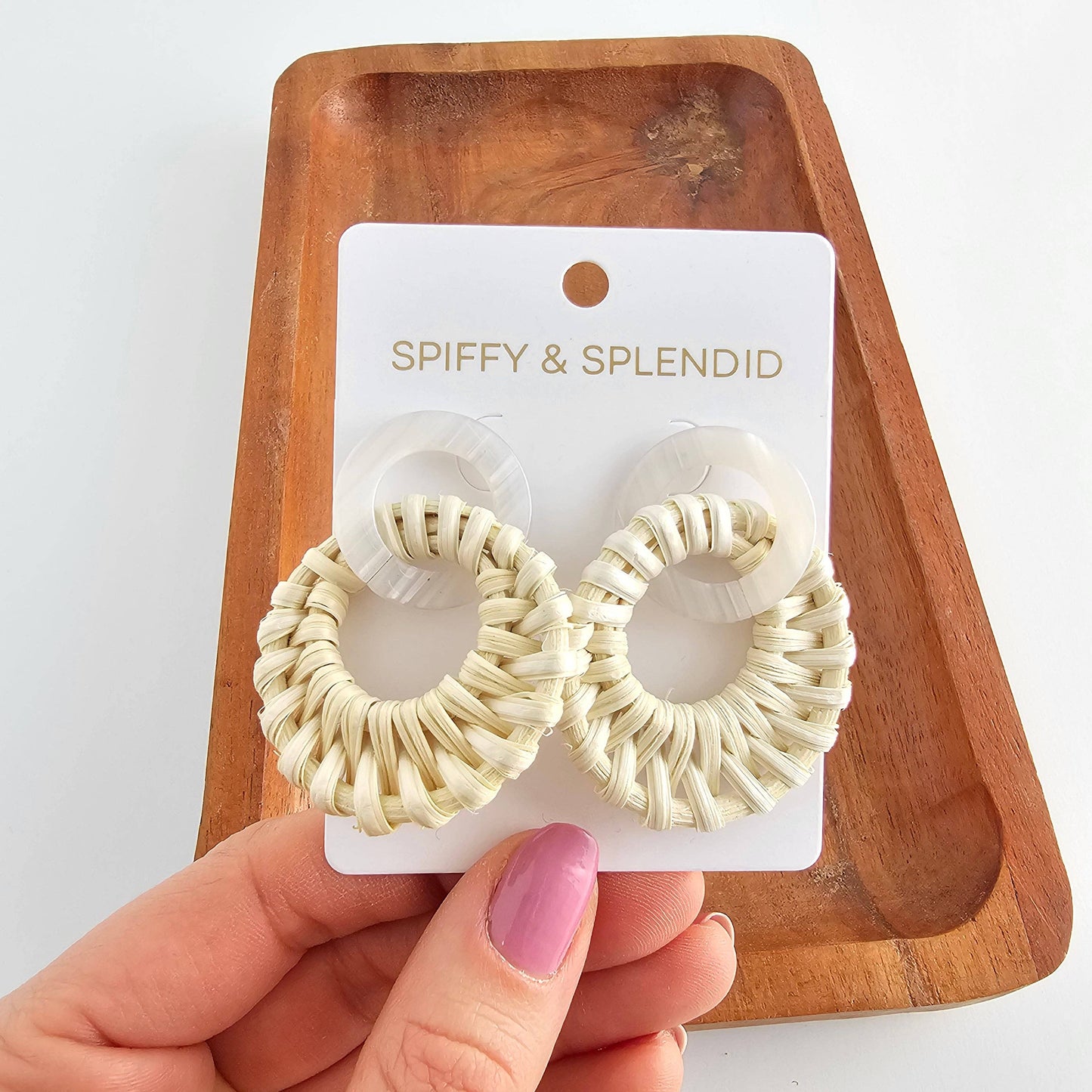 Calypso Earrings - Light Rattan // Resort Summer Jewelry