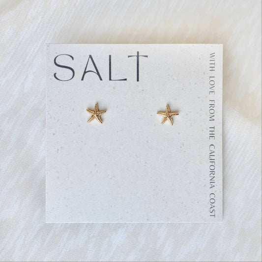 STARFISH STUDS | gold | dainty sea star stud earrings