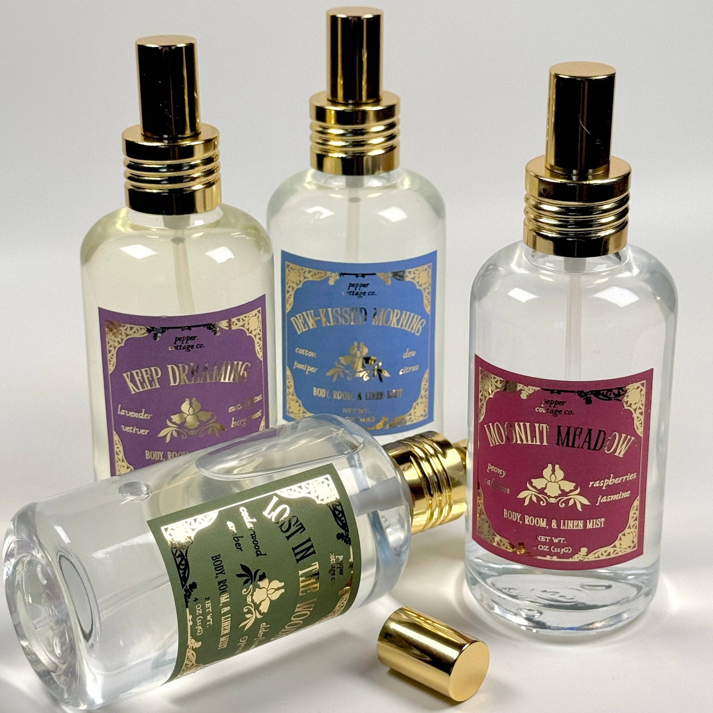 Dew-Kissed Morning 4 oz Body & Home Mist | Cotton, Juniper, Dew, Citrus | Daydream Collection Spring Morning Dew Room Spray