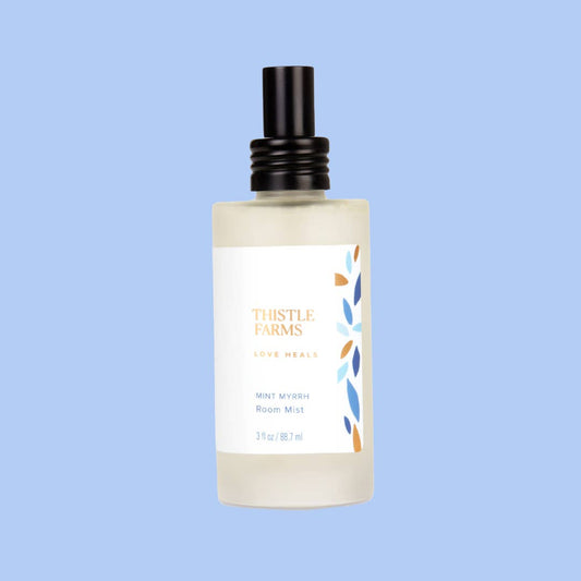 Mint Myrrh Holiday Room Mist | Peppermint Orange Balsam