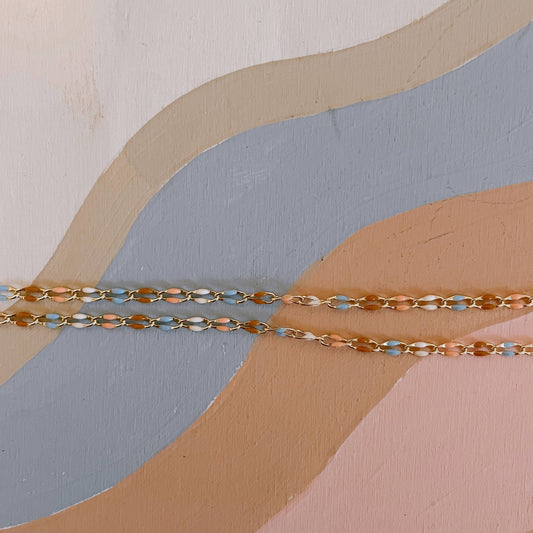 Pastel and Gold Choker