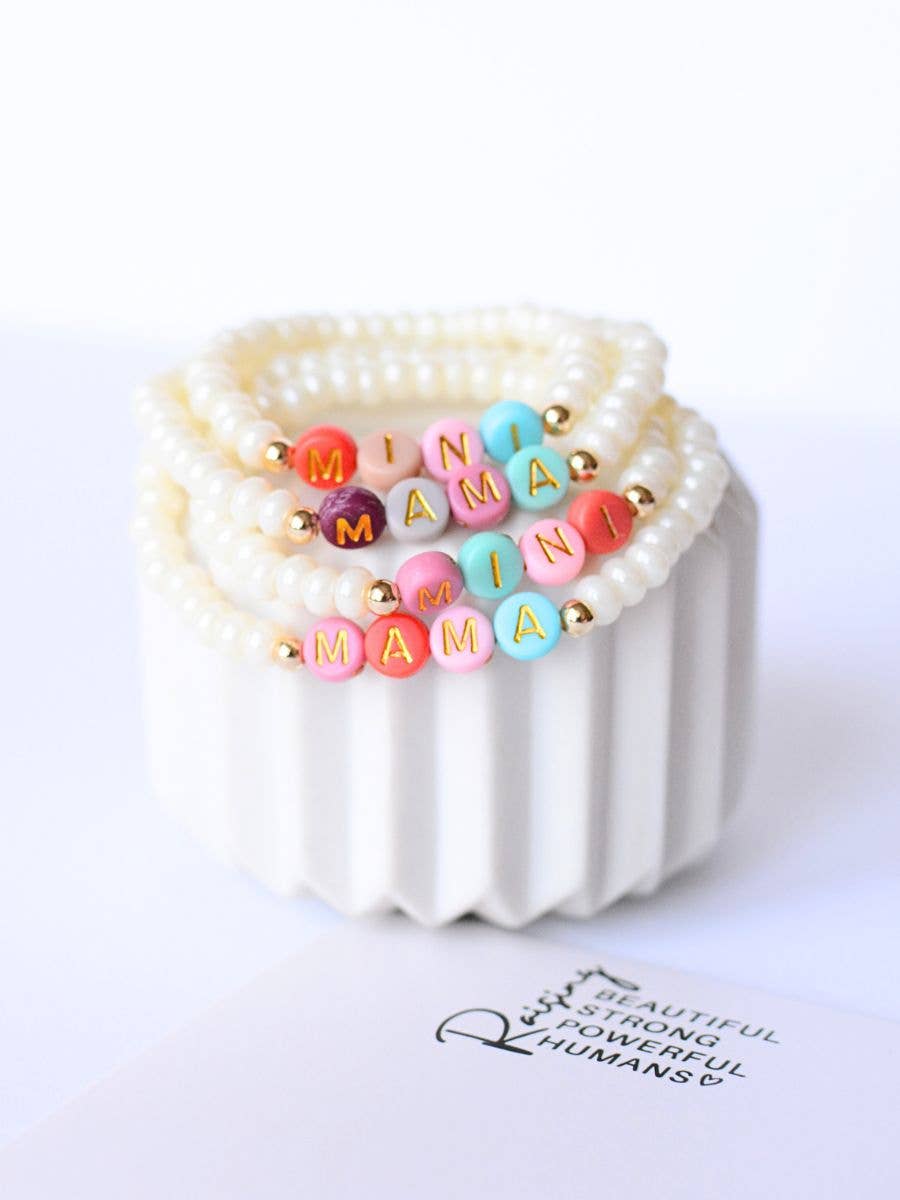 Mama MINI Bracelet – Inspirational Matching Jewelry, Pearl