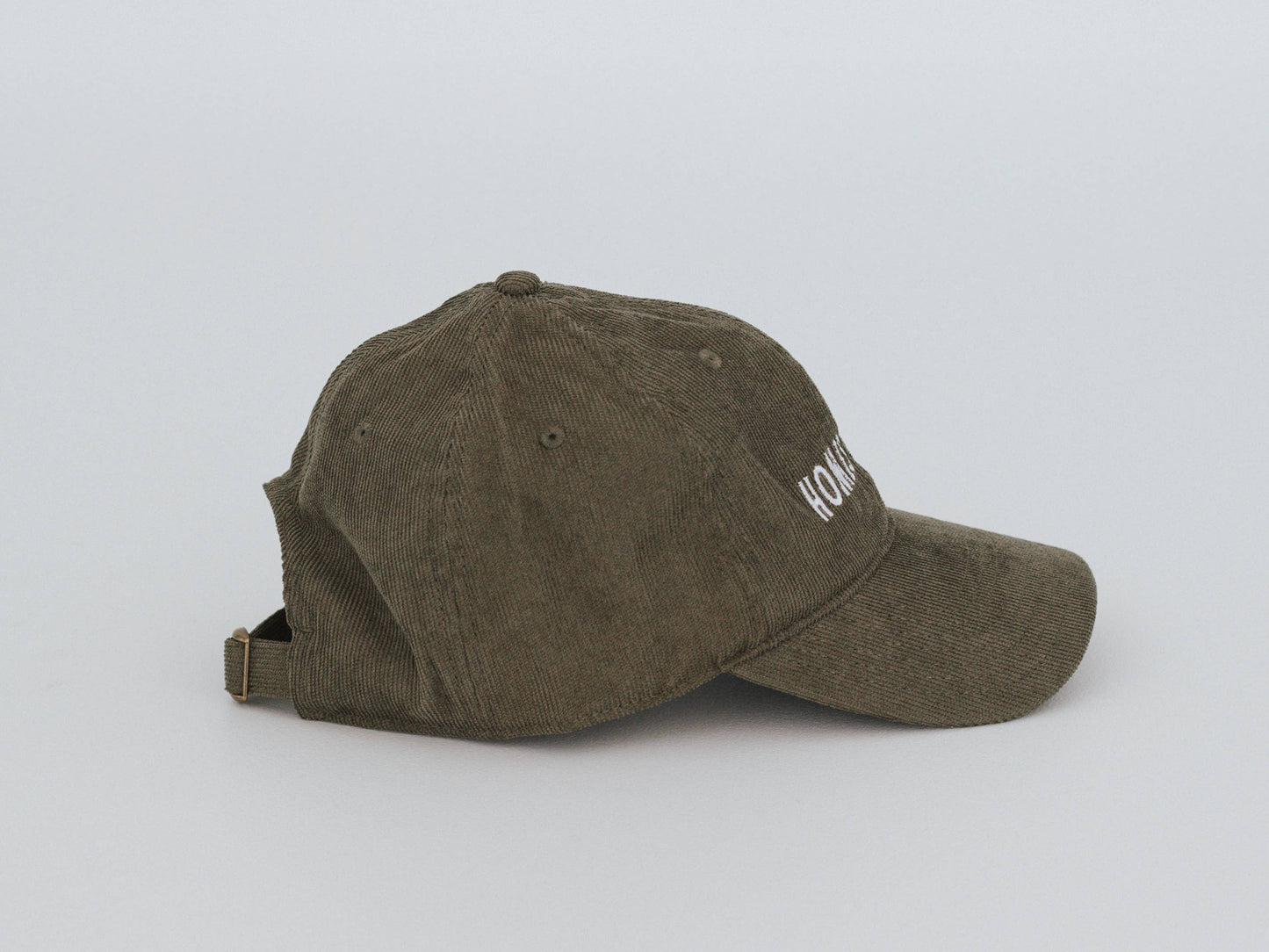 Homesteady Modern Corduroy Hat • Embroidered Olive Cap