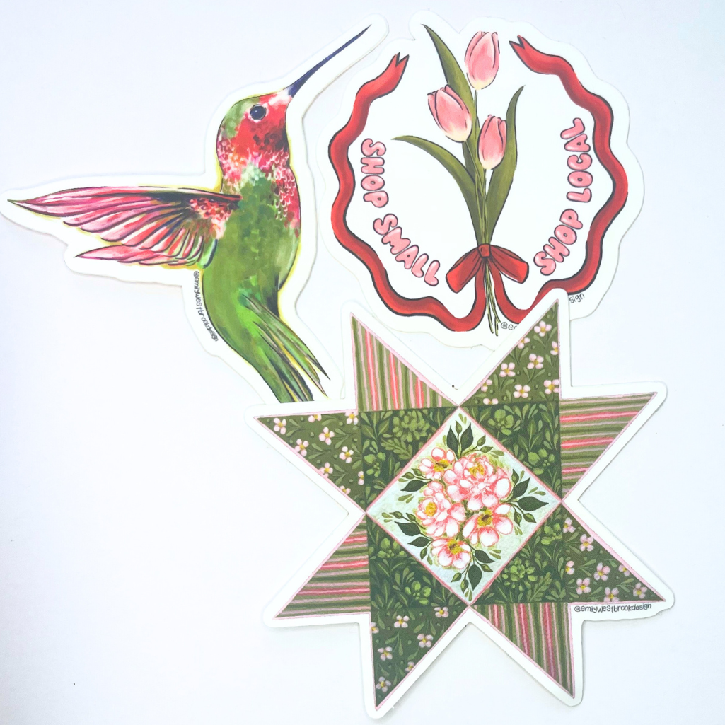Fern Quilt Sticker