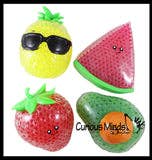 Squishy Jumbo Fruit Water Bead Filled Squeeze Stress Balls