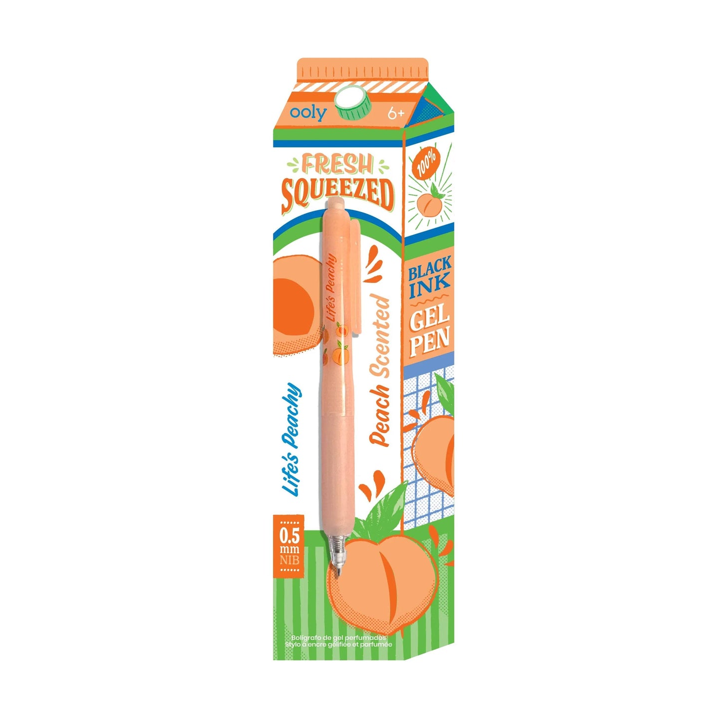 Fresh Squeezed Black Ink Scented Gel Pens - Display of 24