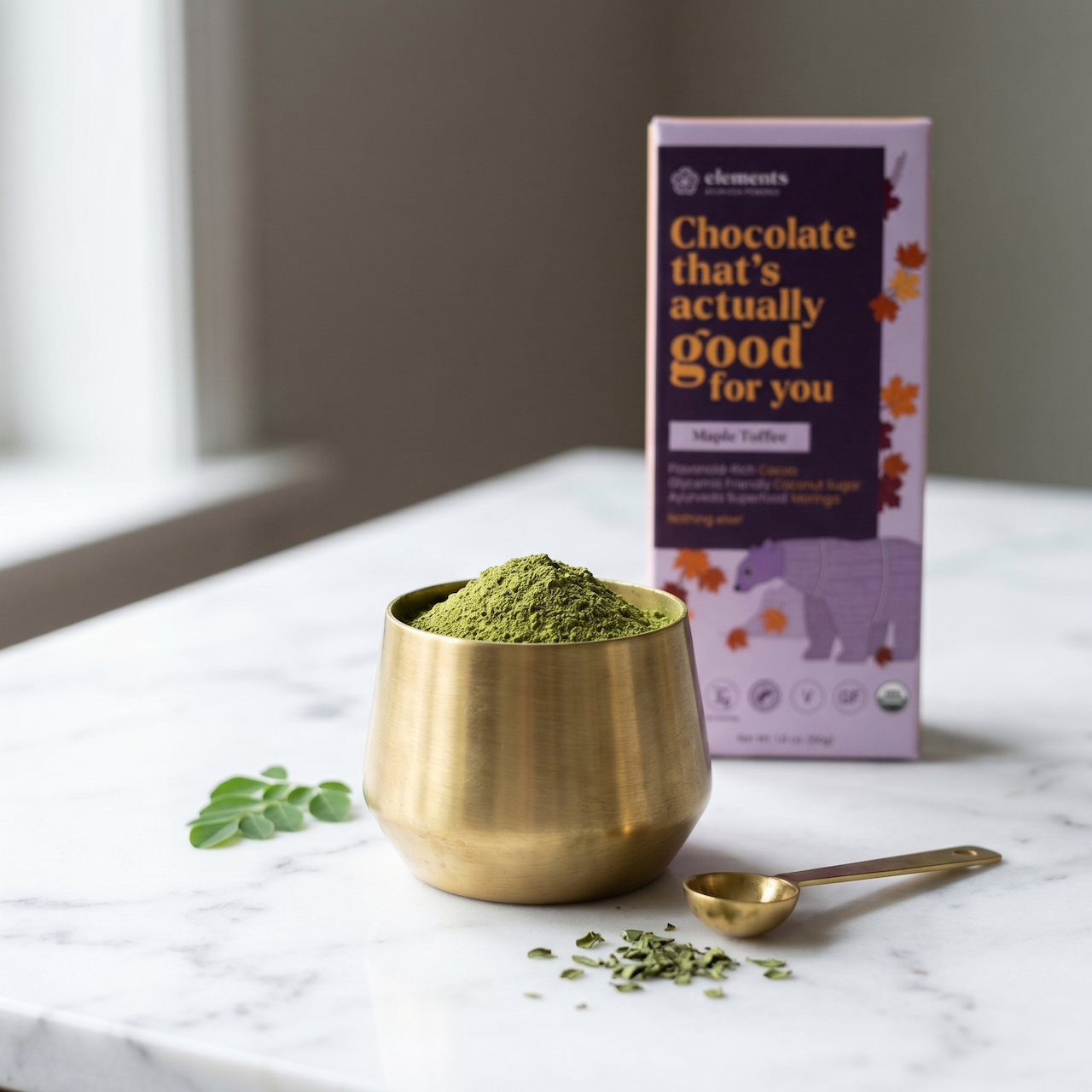 Maple Toffee Dark Chocolate Bar | Vegan Organic
