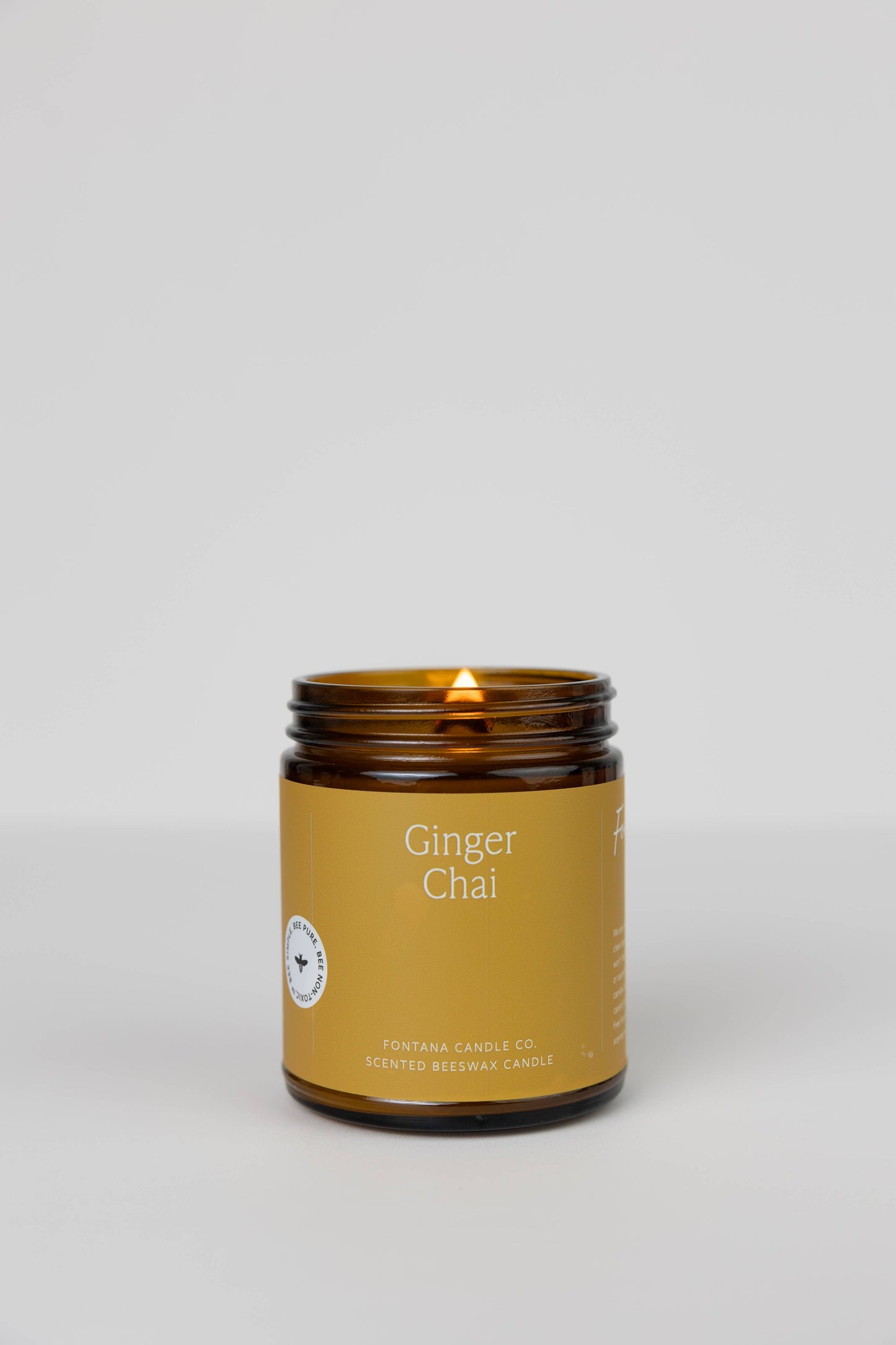 Ginger Chai Essential Oil Beeswax Jar Candle