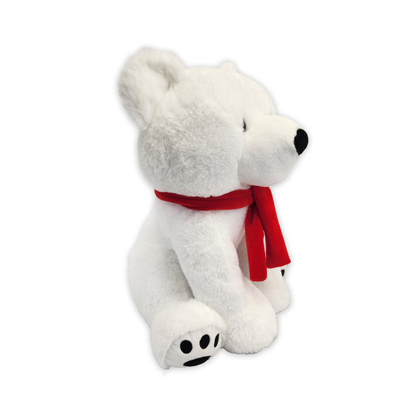 14"H XL Winter Cozies Icey Polar Bear Plushie