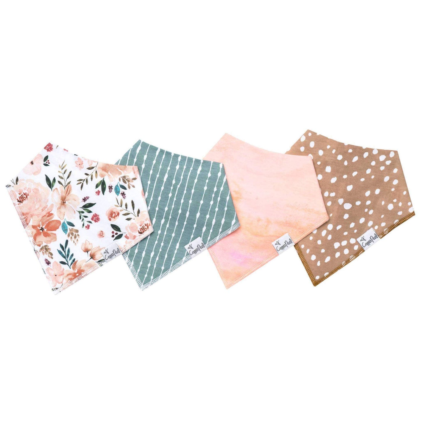4 Pack Baby Bandana Bibs - Autumn