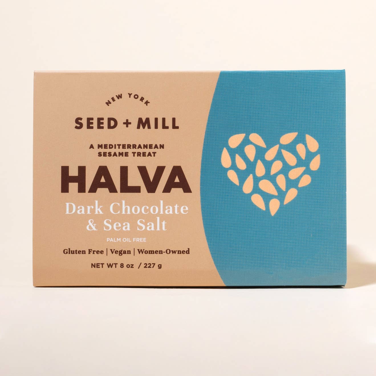 Sea Salt Dark Chocolate Halva, 227g - Kosher Sesame Candy