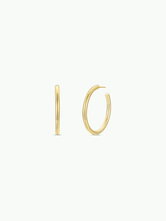 Everyday Gold Hoop Earrings - Large