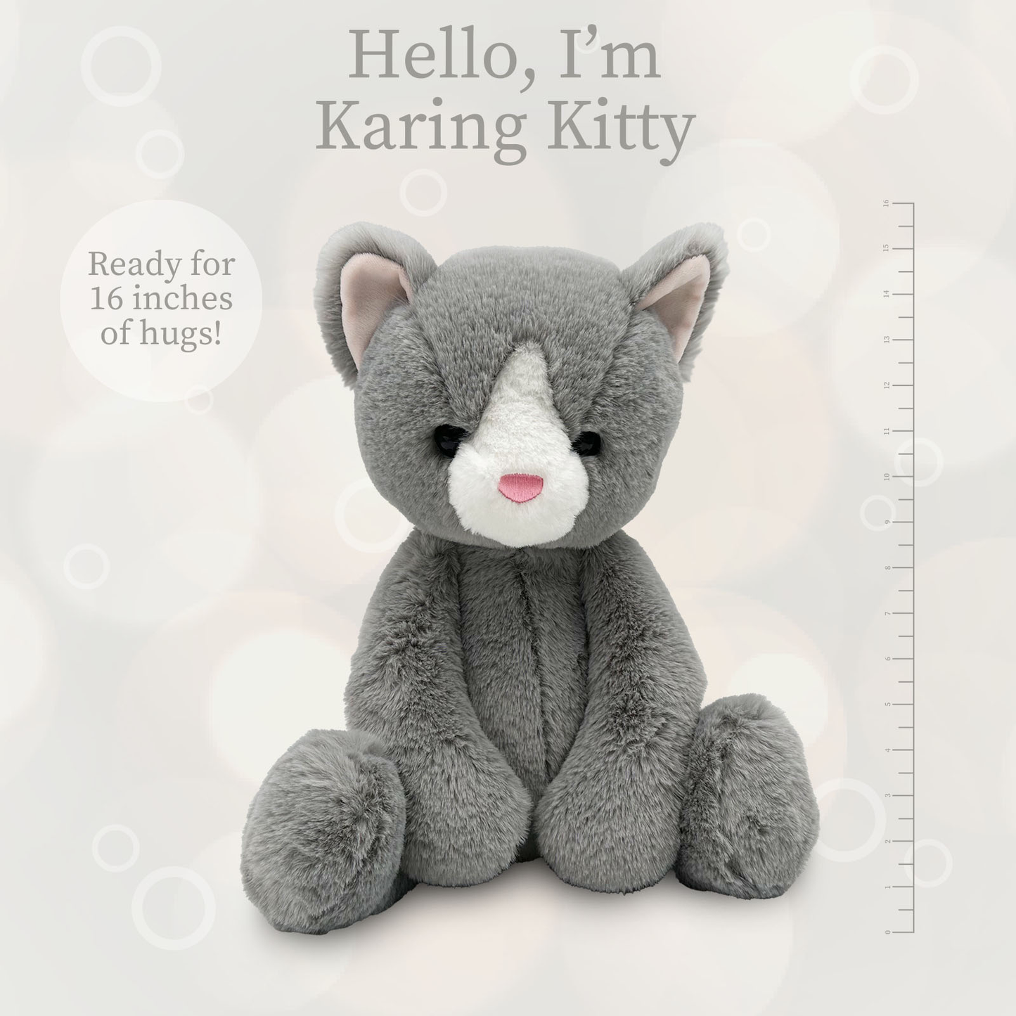 Karing Kitten Gry World's Softest Lushee 16 inch Plush Toy