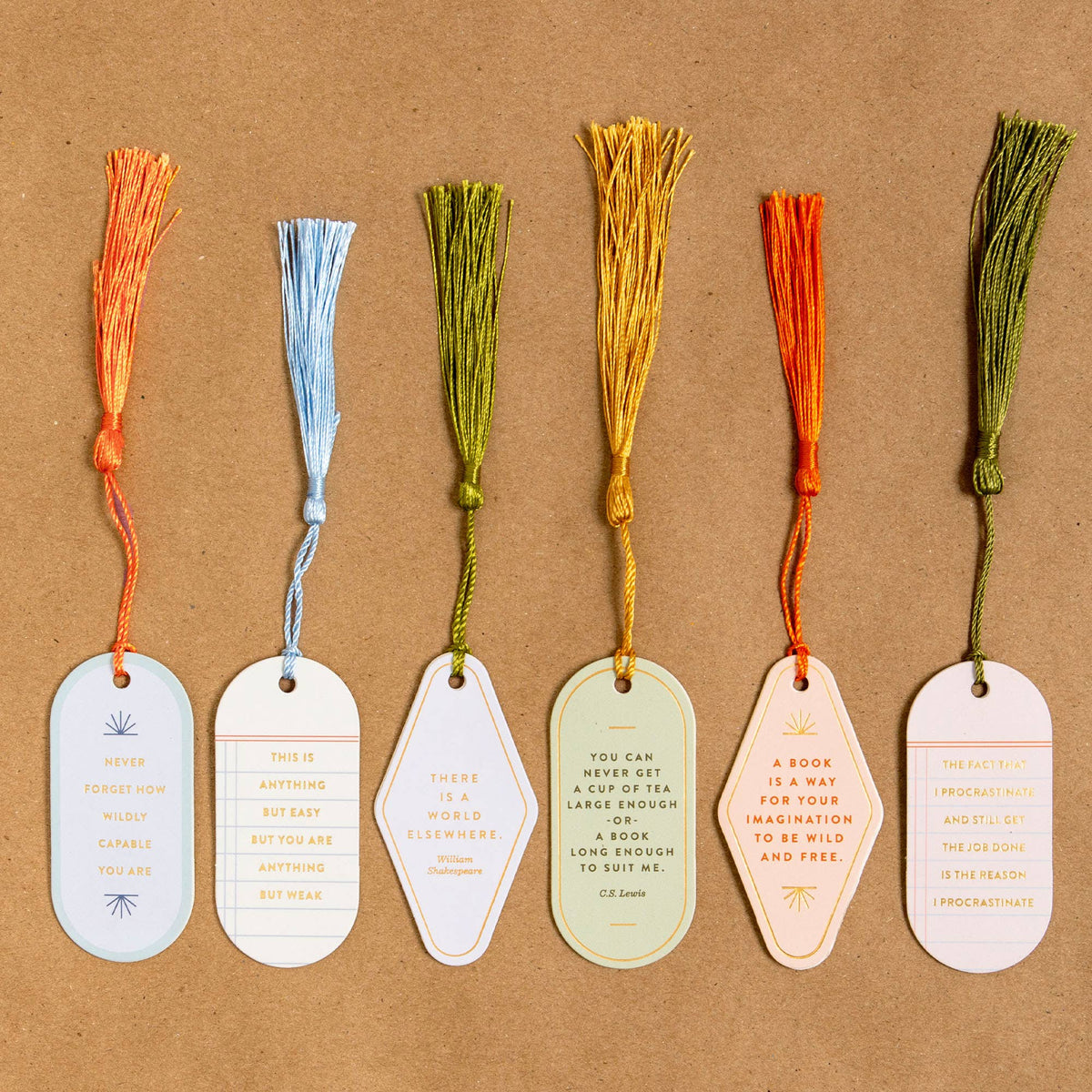 Wildly Capable Anything But Weak Vegan Leather Bookmark Leather Bookmark