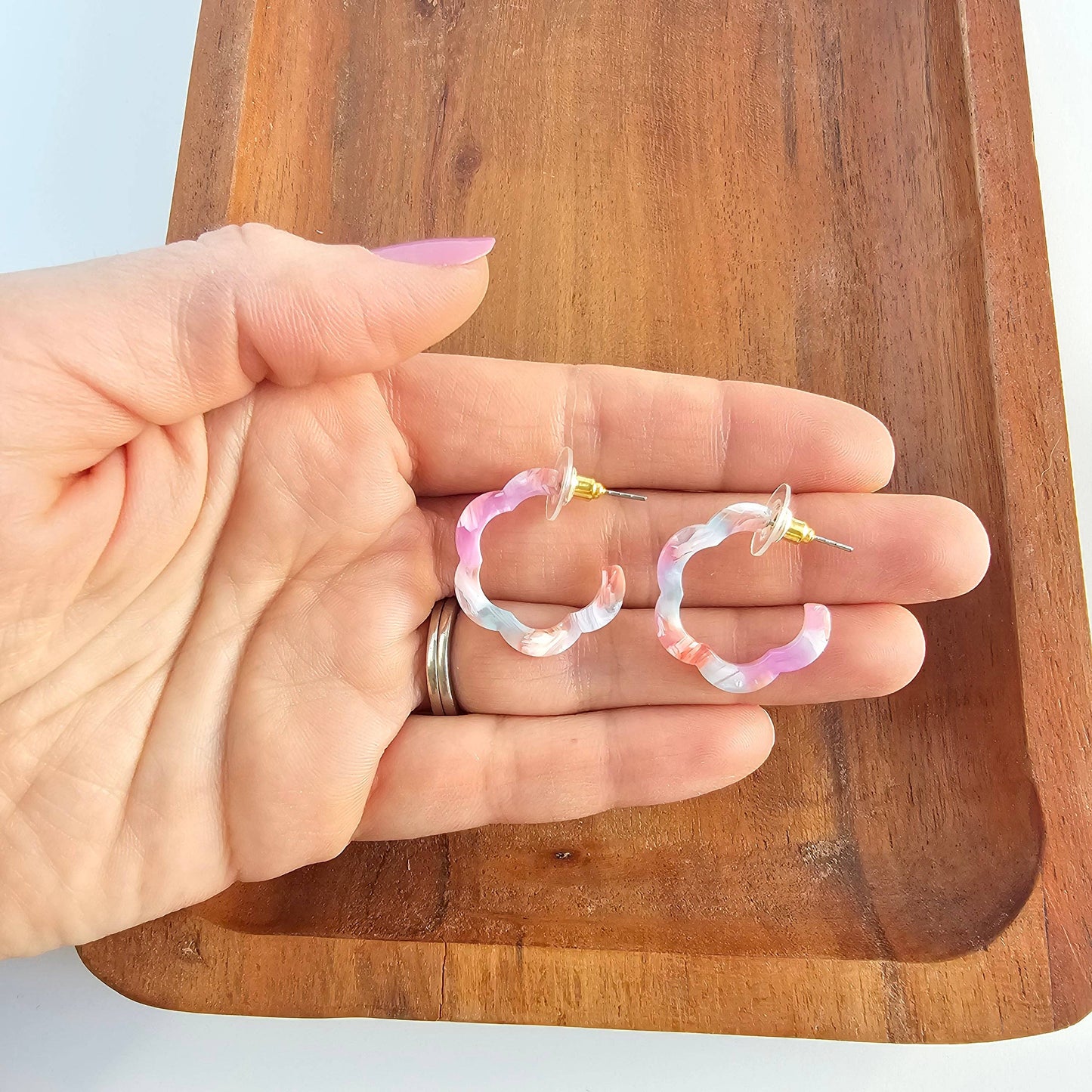Posey Mini Hoops - Afterglow // Spring Summer Earrings