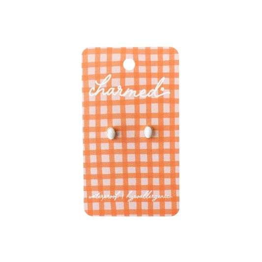 Oval Pearl | Hypoallergenic & Screw-back