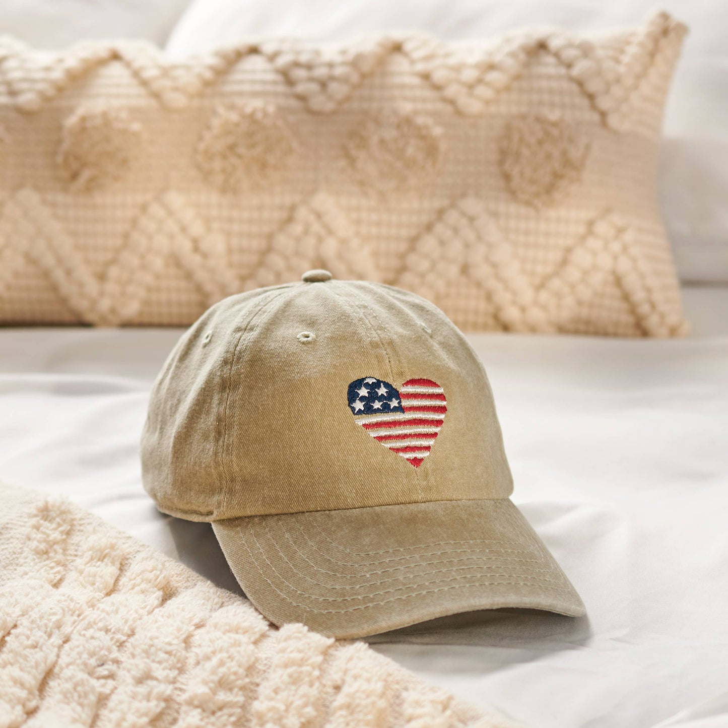I Love USA Baseball Cap
